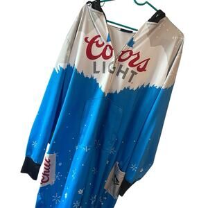Pittsburgh Penguins Coors Light Beer Adult One Piece Beerman Snowman Outfit Rare